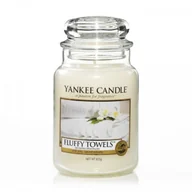 Świece - Yankee Candle Świeca Zapachowa Yanklee Fluffy Towels Słoik Duży 623g 5038580003789 Y7 - miniaturka - grafika 1
