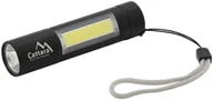 Latarki - Cattara Latarka kieszonkowa ładowana, LED 120 lm ZOOM - miniaturka - grafika 1