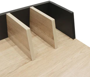 Intesi Biurko Brico czarne naturalne - Biurka - miniaturka - grafika 4