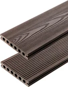 Podesty i deski tarasowe - Deska Tarasowa Kompozytowa 3D CIEMNY BRĄZ 4m - miniaturka - grafika 1
