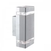 Lampy ogrodowe - Kaja Taya kinkiet elewacyjny ścienny srebrny K-8016B-G - miniaturka - grafika 1