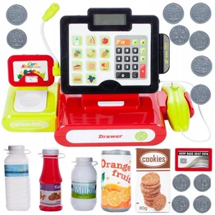 Duża Kasa Sklepowa Fiskalna dla Dzieci Kalkulator - Zabawy w naśladowanie dorosłych - miniaturka - grafika 8