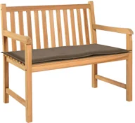 Poduszki ogrodowe - vidaXL Poduszka na ławkę ogrodową, kolor taupe, 100 x 50 x 3 cm - miniaturka - grafika 1