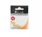 Kostki, złączki, wtyczki - Libox Konektor 6,3mm Złoty Męski Duży LIBOX LB0043 - 5 szt - miniaturka - grafika 1