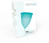 Kubeczki menstruacyjne - STERCUP STERCUP - SILIKONOWY KUBECZEK MENSTRUACYJNY NIEBIESKI L D-223032 - miniaturka - grafika 1