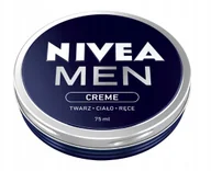Kosmetyki do pielęgnacji twarzy męskie - Nivea Men Creme Krem Do Twarzy Ciała I Rąk 75ML - miniaturka - grafika 1