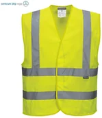 Odzież robocza - Portwest C370 SIATKOWA KAMIZELKA OSTRZEGAWCZA; ŻÓŁTY (L/XL) - miniaturka - grafika 1