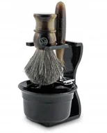 Zestawy kosmetyków męskich - Zestaw do golenia z maszynką i pędzlem Frank S. - miniaturka - grafika 1