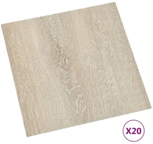 VidaXL Lumarko Samoprzylepne panele podłogowe, 20 szt., PVC, 1,86 m, beżowe! 330152 VidaXL - Panele podłogowe - miniaturka - grafika 2