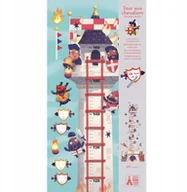 Wyposażenie pokoiku dziecięcego - Djeco Naklejka miarka wzrostu Wieża Rycerska - miniaturka - grafika 1