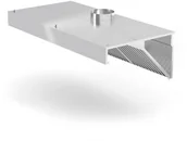 Meble gastronomiczne - Hendi Okap przyścienny skośny z oświetleniem, 1000x700x450 mm 229309 229309 229309 229309 - miniaturka - grafika 1