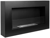 Biokominki - Biokominek 650 x 400 BOX z szybą czarny - miniaturka - grafika 1