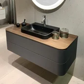 Umywalki - Duravit Happy D.2 Plus 60x46 cm antracytowa mat 2360601300 - miniaturka - grafika 1