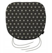 Poduszki ogrodowe - Dekoria Siedzisko Bartek czarno-beżowo-złote - miniaturka - grafika 1