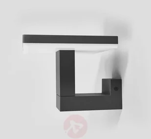 LAMPENWELT.COM Kinkiet zewnętrzny LED Olesia, kanciasty - Lampy ogrodowe - miniaturka - grafika 4