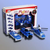 Klocki - Klein Malik Klocki Magnetyczne Pojazdy Policyjne 0316 %% - miniaturka - grafika 1