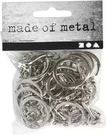 Decoupage - Creativ Company A S Kółka do breloczków z łańcuszkiem, 25 sztuk - miniaturka - grafika 1