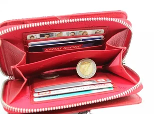 Nicole Portfel Skóra Naturalna Suwak Z Dwoma Klapkami NI55025 - Portfele - miniaturka - grafika 5