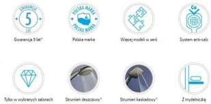 Deante STORCZYK - zestaw natryskowy, 2 funkcyjny, kolor chrom NCS 051K - Zestawy prysznicowe - miniaturka - grafika 5