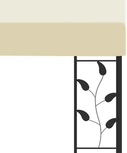 vidaXL Altana przyścienna, 6 x 3 x 2,5 m, kremowa 47999 - Altany ogrodowe - miniaturka - grafika 5