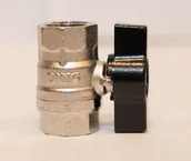 Zawory i kraniki - Effebi EFFEBI ORION Zawór kulowy WW 1/2" MOTYL 1321N404 - miniaturka - grafika 1