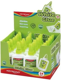 KEYROAD Klej biały KEYROAD, 60g, pakowany na displayu KR971294 - Kleje biurowe - miniaturka - grafika 2