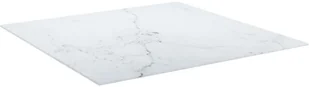 vidaXL Lumarko Blat stołu, biały, 80x80 cm, 6 mm, szkło ze wzorem marmuru 322257 - Meble modułowe i akcesoria - miniaturka - grafika 3