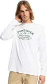 Koszulki męskie - Quiksilver t-shirt CLOSED CAPTION LS TEE White WBB0 - miniaturka - grafika 1