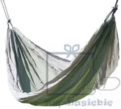 Huśtawki - Cattara Hamak NYLON 275x137 cm zielono-brązowy - miniaturka - grafika 1