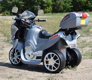 Super-Toys s Nowy motor,motorek B/ ST-C051 GB-C051-SREBRNY - Pojazdy elektryczne dla dzieci - miniaturka - grafika 7