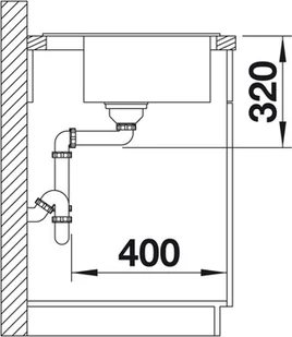 Blanco DALAGO 45 BIAŁY 517160 - Zlewozmywaki - miniaturka - grafika 4