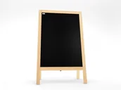 Tablice i flipcharty - Allboards Potykacz stojak kredowy w ramie naturalnej 118x61 cm stojak reklamowy PK96NAT - miniaturka - grafika 1