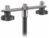 Statywy i uchwyty do lamp - Proel Proel APM72 Uchwyt do statywu na 2 mikrofony APM72 - miniaturka - grafika 1