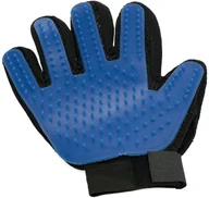 Szczotki i furminatory - Rękawica do czesania sierści niebieska prawa - miniaturka - grafika 1