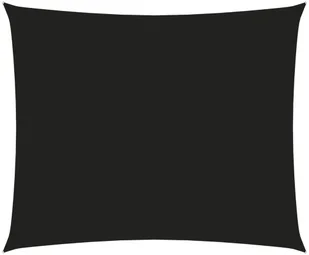 vidaXL Prostokątny żagiel ogrodowy z tkaniny Oxford, 6x7 m, czarny 135772 - Parasole ogrodowe - miniaturka - grafika 2