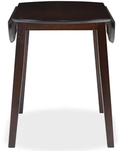 vidaXL Stół jadalniany ze składanym blatem, okrągły, MDF, brąz - Stoły - miniaturka - grafika 4