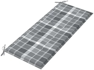 vidaXL 2-os. ławka ogrodowa z poduszką, 120 cm, lity eukaliptus 3060983 - Ławki ogrodowe - miniaturka - grafika 8