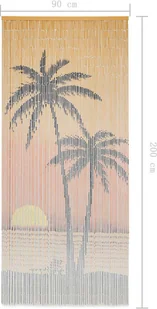 vidaXL Zasłona na drzwi, bambus, 90 x 200 cm vidaXL - Akcesoria do okien - miniaturka - grafika 5