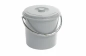 Miotły, szufle, mopy - Curver DOSTAWCA wiadro 16l z pokrywą szare 241751 23020 - miniaturka - grafika 1
