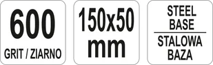 Yato OSEŁKA DIAMENTOWA BLOK STALOWY 150 X 50 MM K600 YT-76087 ZYSKAJ RABAT 30 ZŁ YT-76087 - Materiały ścierne - miniaturka - grafika 4