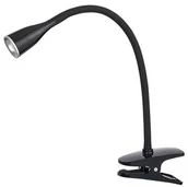 Lampy stojące - Rabalux Jeff LED czarna lampka z klipsem 4197 4197 - miniaturka - grafika 1