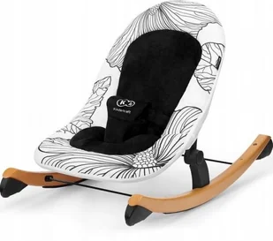 Kinderkraft Kinderkraft Leżaczek Bujaczek Finio czarno-biały KKBFINOBLK0000 - Wyposażenie pokoiku dziecięcego - miniaturka - grafika 2