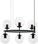 Lampy sufitowe - Lumina Deco Deco Deco Ceredo Neo czarna nowoczesna lampa wisząca LM_1019-0 - miniaturka - grafika 1