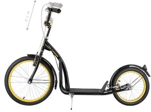 Nils Extreme WH200 BLACK/GOLD 20/16'' HULAJNOGA Z POMP. KOŁAMI 5907695535648 - Hulajnogi - miniaturka - grafika 11