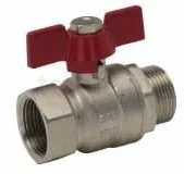 Zawory i kraniki - Arco Zawór kulowy przelotowy z motylkiem GZ GW 1/2" SENA 153603 153603 - miniaturka - grafika 1