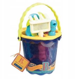 B.Toys zabawki do piaskownicy średnie z akcesoriami do piasku $134 niebieskie BX1330 - Zabawki do piasku - miniaturka - grafika 6