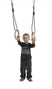 Małpiszon MAŁPISZON Kółka gimnastyczne drewniane DSK-WO 91.03.10-21-1 - Wyposażenie pokoiku dziecięcego - miniaturka - grafika 2