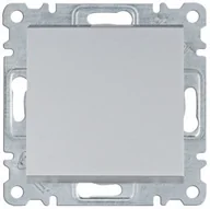 Wyłączniki światła i elektryczne - Hager lumina Łącznik uniwersalny/schodowy, srebrny WL0022 - miniaturka - grafika 1
