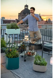 Lechuza Doniczka Pila 35 niebieski | petrol blue PILA 35 NIEBIESKI - Donice - miniaturka - grafika 7