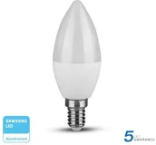 Żarówki LED - V-TAC Żarówka LED SAMSUNG CHIP 5.5W E14 Świeczka VT-226 6400K 470lm - miniaturka - grafika 1